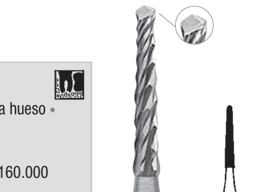 C162A - fresa para hueso Lindemann