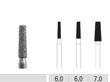 Diamante 846 (cono, punta plana) 6,0 y 7,0 mm