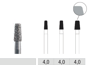 Diamante 845KR (cono, canto redondeado) 4,0 mm