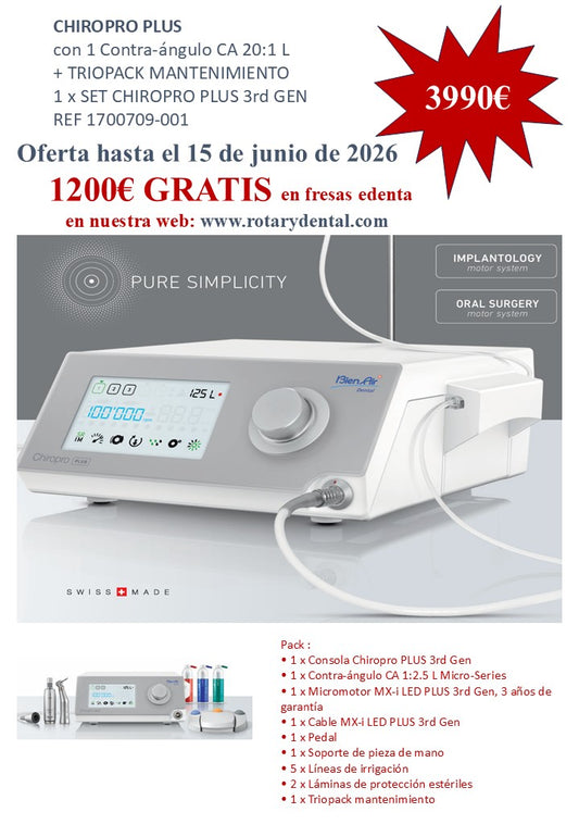 Motor de implantes Chiropro Plus