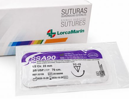 Sutura Absorbible SSA90 - Caja 12 uds