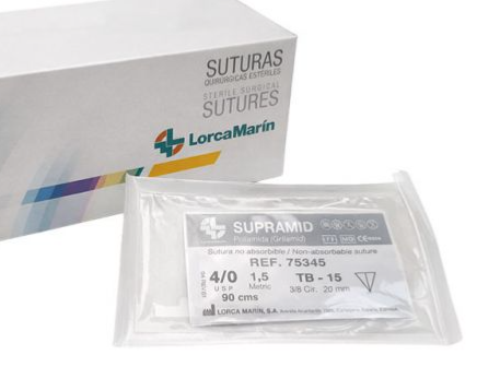 Sutura Nylon Poliamida No Absorbible - Caja 12 uds