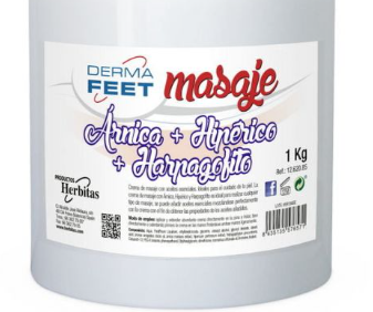 Crema Masaje Árnica+Hipérico+Harpagofito DERMA FEET