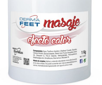 Crema Masaje Efecto Calor DERMA FEET