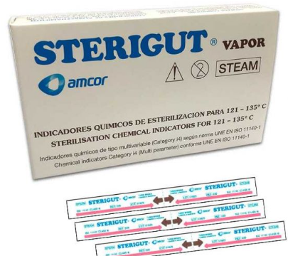 Tiras Control Esterilización Clase 4 - 250 ud.