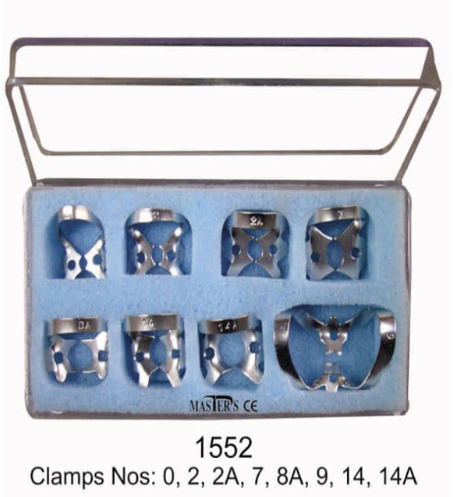 1552 Clamps Nos 0,2,2A,7,8A,9,14,14A